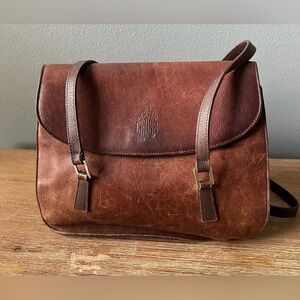 MARK CROSS 1845 Vintage Leather Shoulder Bag